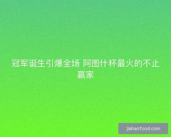 冠军诞生引爆全场 阿图什杯最火的不止赢家