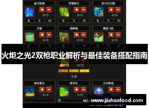 火炬之光2双枪职业解析与最佳装备搭配指南