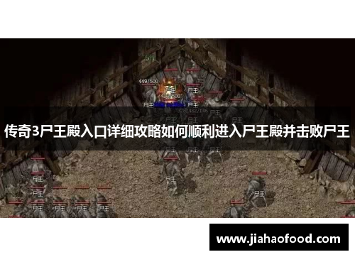 传奇3尸王殿入口详细攻略如何顺利进入尸王殿并击败尸王